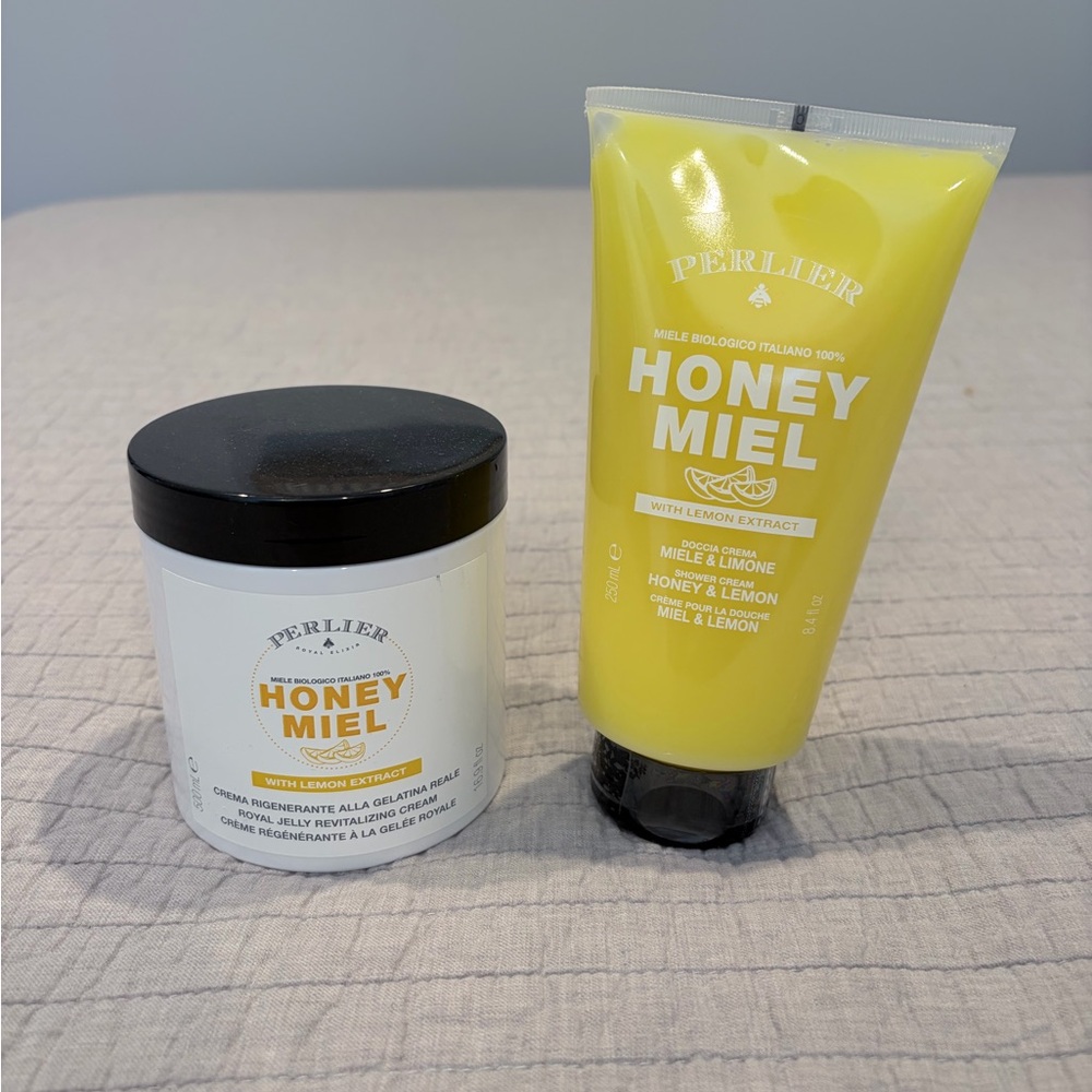Perlier Honey Miel Body Care Set w/ Lemon Extract